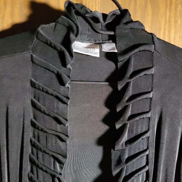 Chico's Black Draped Cardigan - Picture 6 of 9